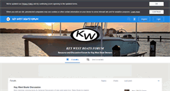 Desktop Screenshot of keywestboatsforum.com